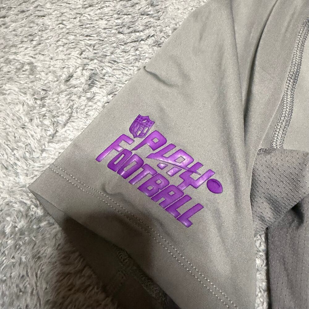 Nike Pro MN Vikings 11-ON Short-Sleeved Shirt Womens Medium Gray - Picture 3 of 9